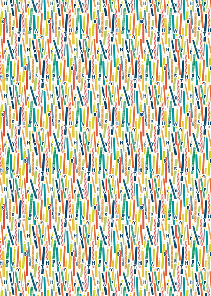 Gift Wrap & Tags - Candles (2 Sheets & 2 Tags)