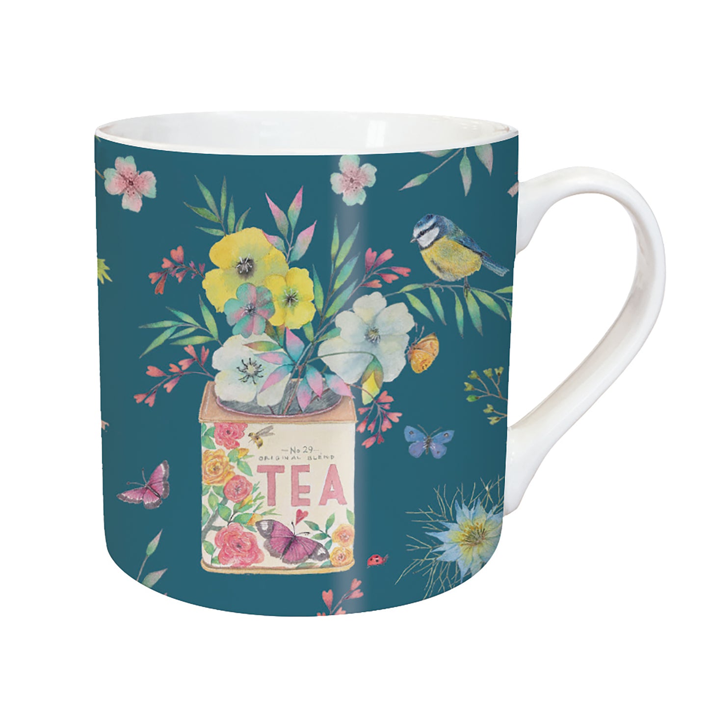 Blue Tit & Tea Caddy - Tarka Mug