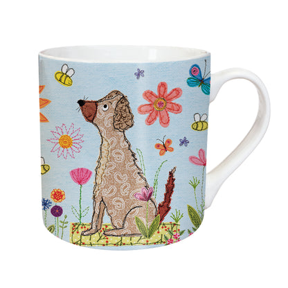 Dog & Flowers - Tarka Mug