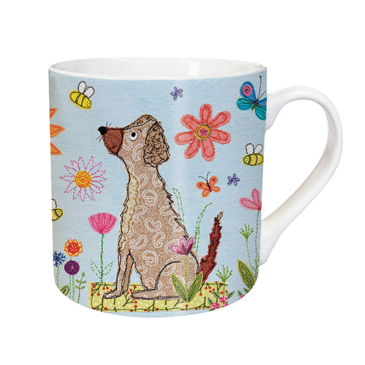 Dog & Flowers - Tarka Mug