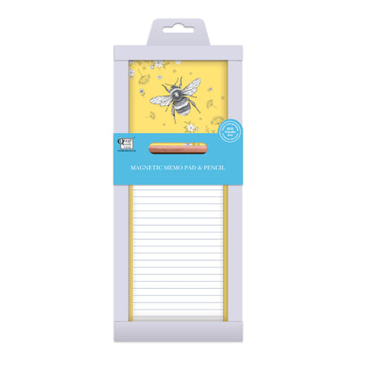 Magnetic Memo Pad - Floral Bee