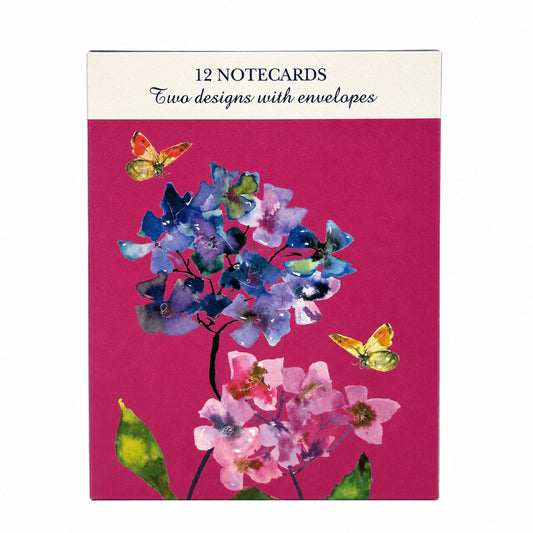 Notecard Pack (12 Cards) - Watercolour Floral