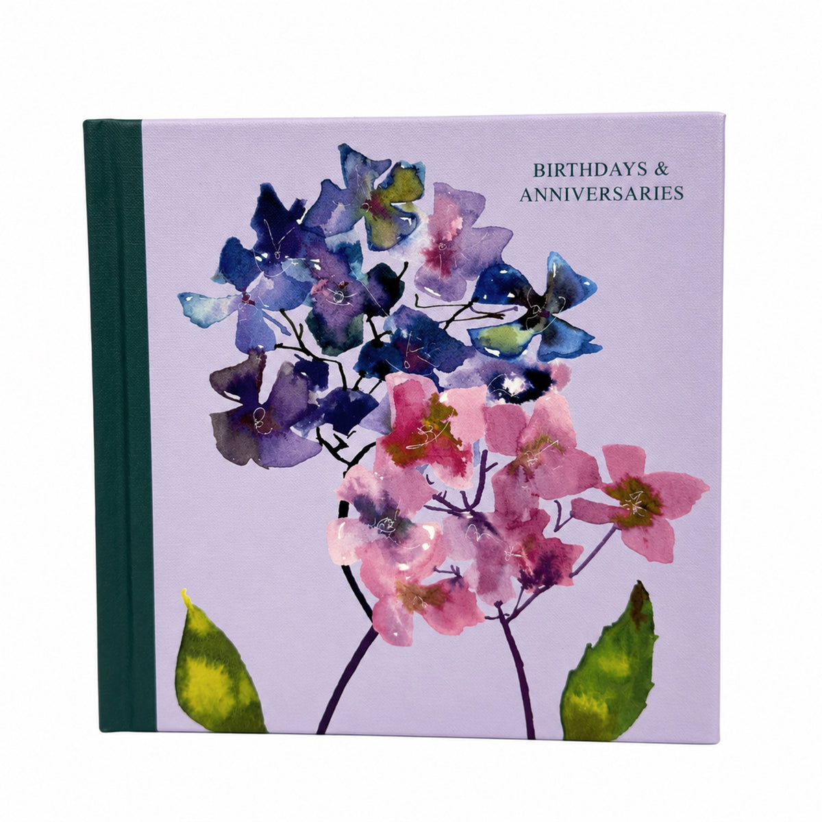 Birthday & Anniversary Book - Watercolour Hydrangeas