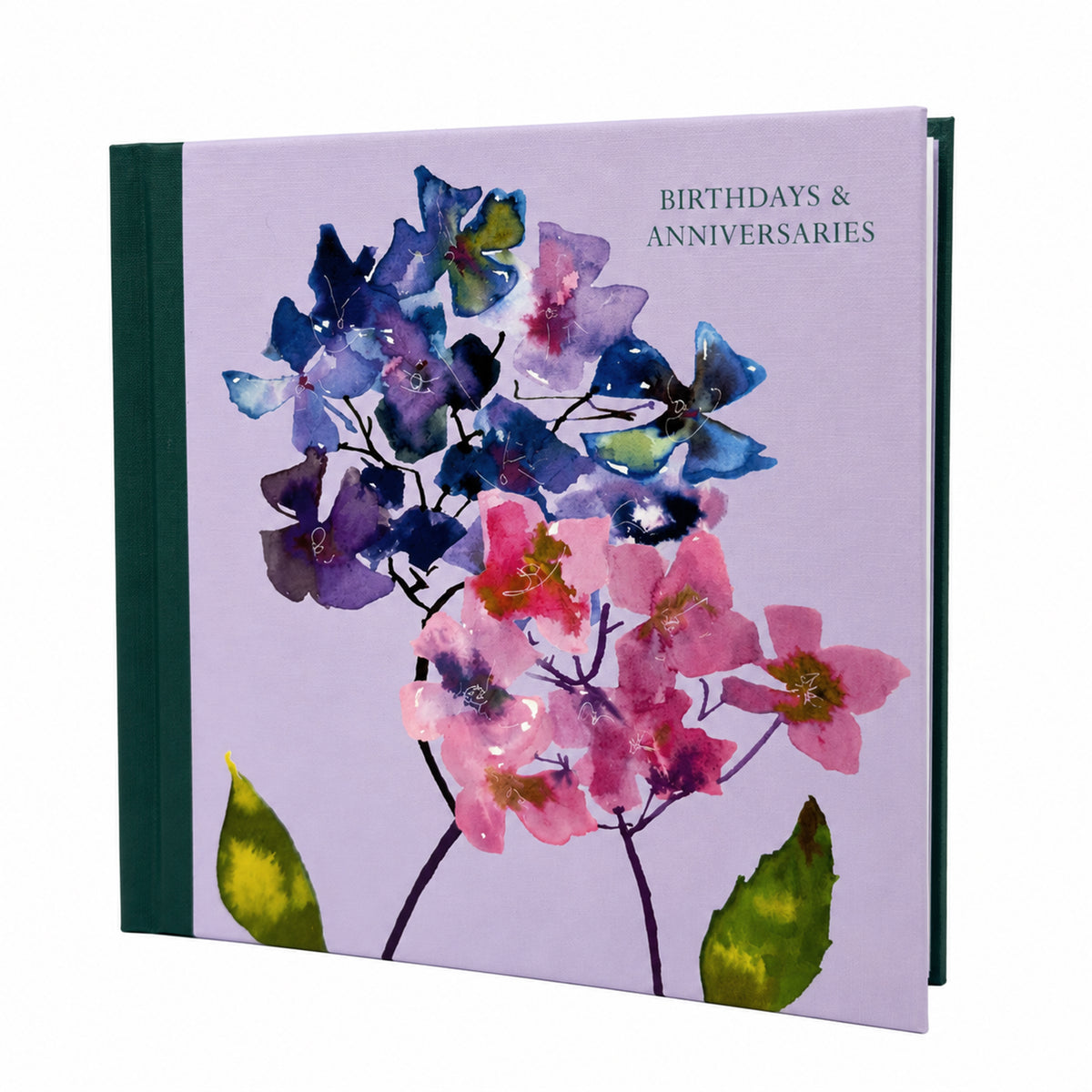 Birthday & Anniversary Book - Watercolour Hydrangeas