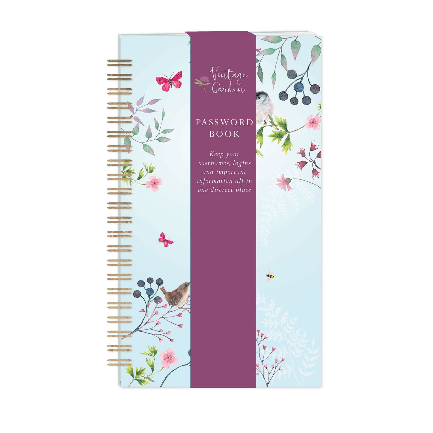 Vintage Garden Stationery - Password Book