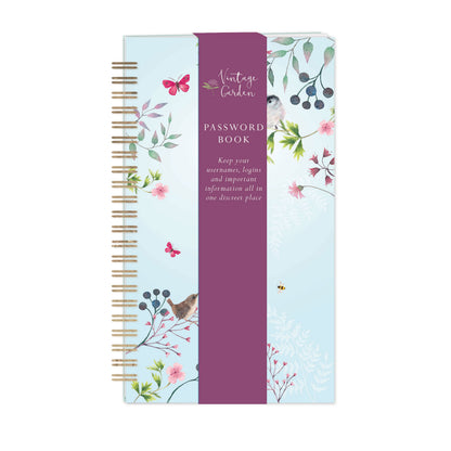 Vintage Garden Stationery - Password Book