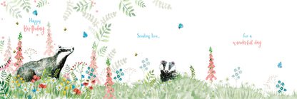 Wild & Serene Card Collection - Friendly Badger