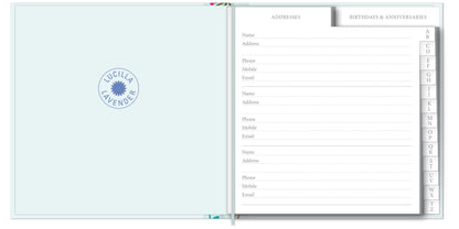 Address & Birthday Book - Lucilla Lavendar - Scatterly