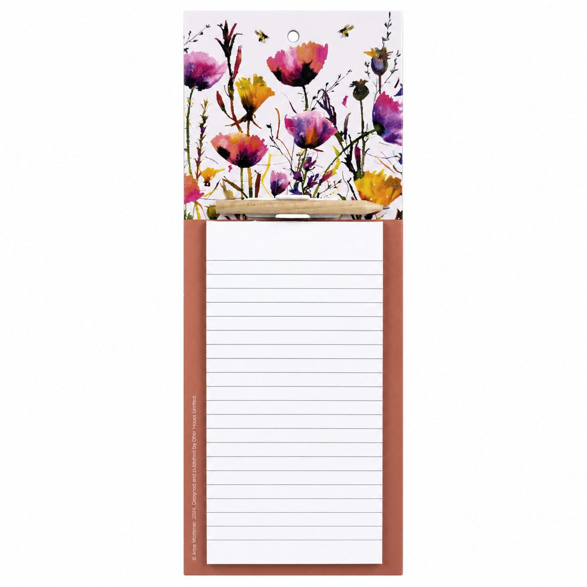 Magnetic Memo Pad - Colourful Garden