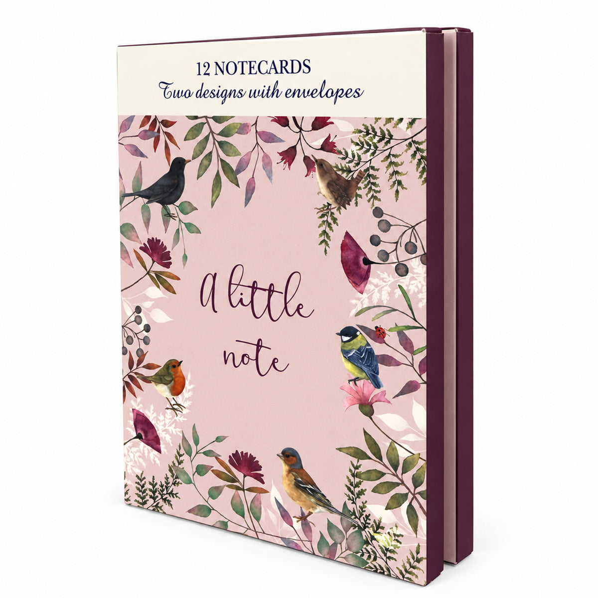 Vintage Garden Stationery - Notecard Pack (12 Cards) - Birds