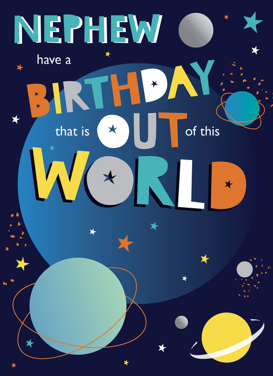 Family Circle Card - Nephew - Out of This World