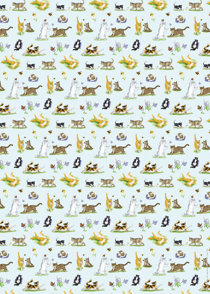 Gift Wrap & Tags - Alison's Animals Cat (2 Sheets & 2 Tags)