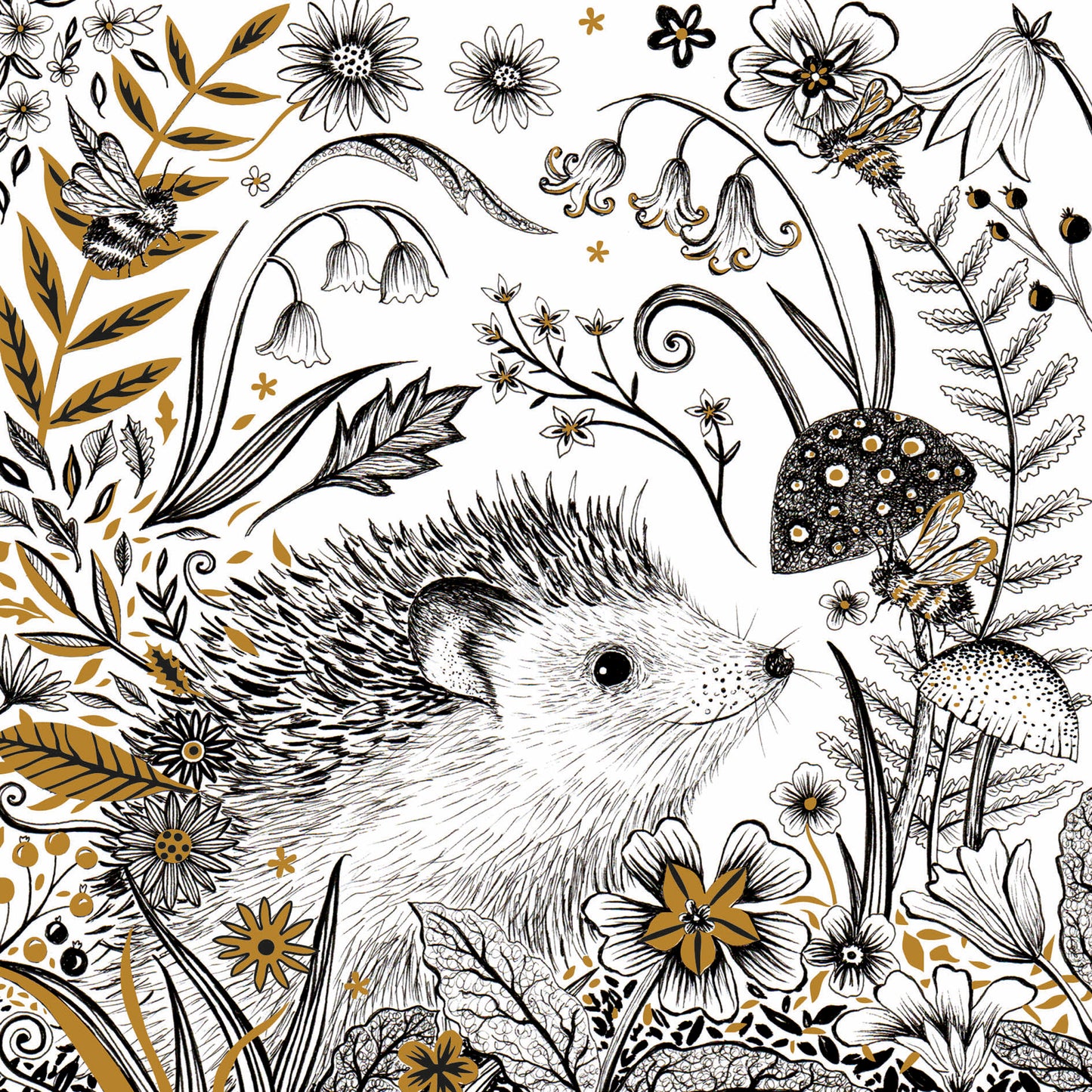 Ink Moon Card Collection - Hedgehog