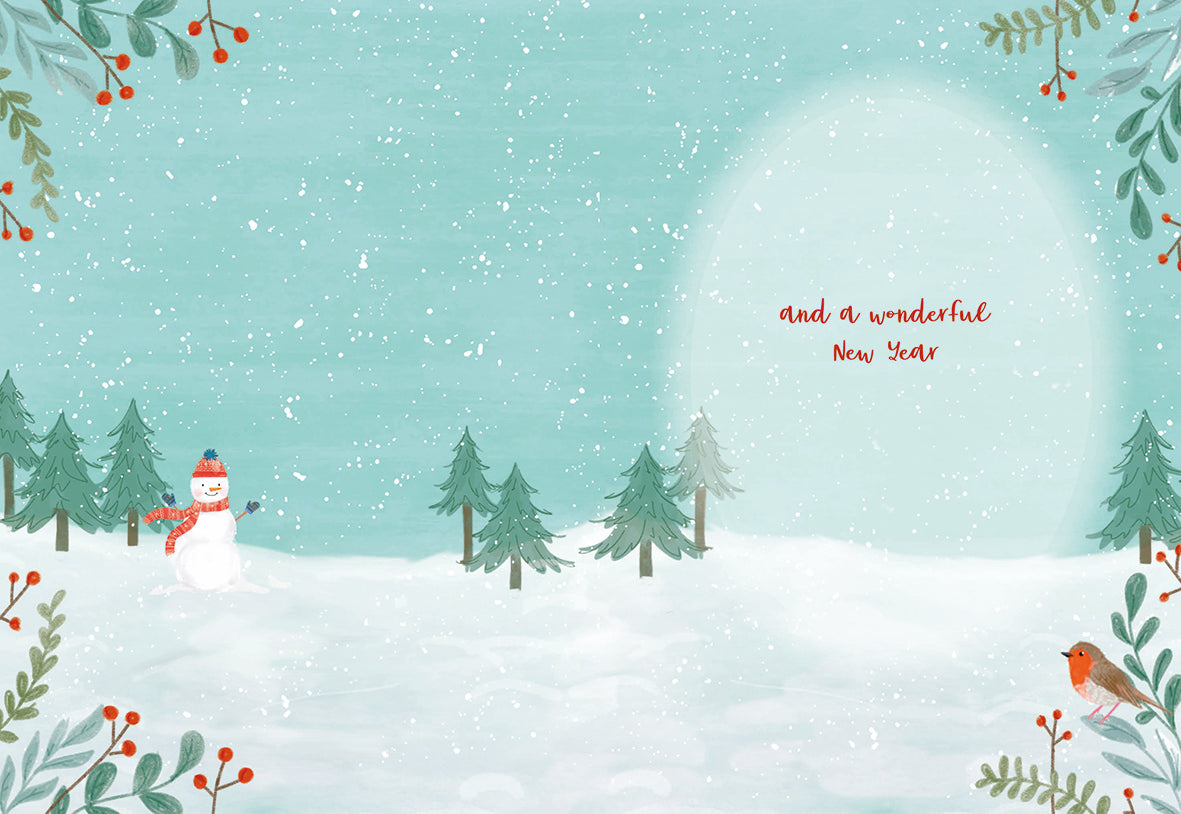 Christmas Card (Single) - Son - Snowman