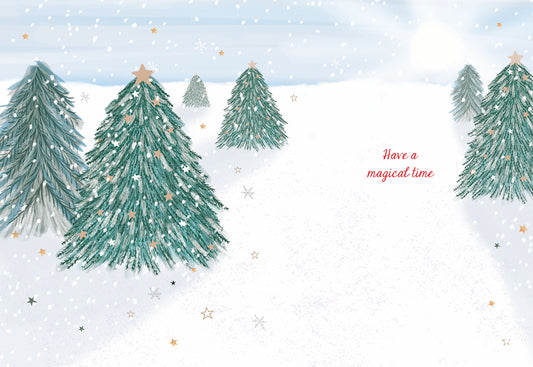 Christmas Card (Single) - Grandad - Foxes