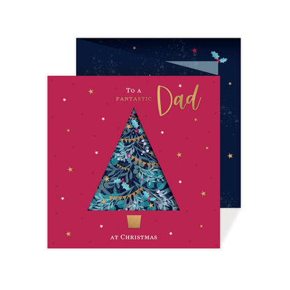 Christmas Card (Single) - Dad - Tree