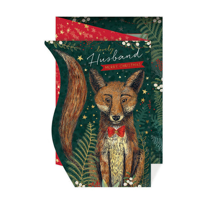 Christmas Card (Single) - Husband - Fox