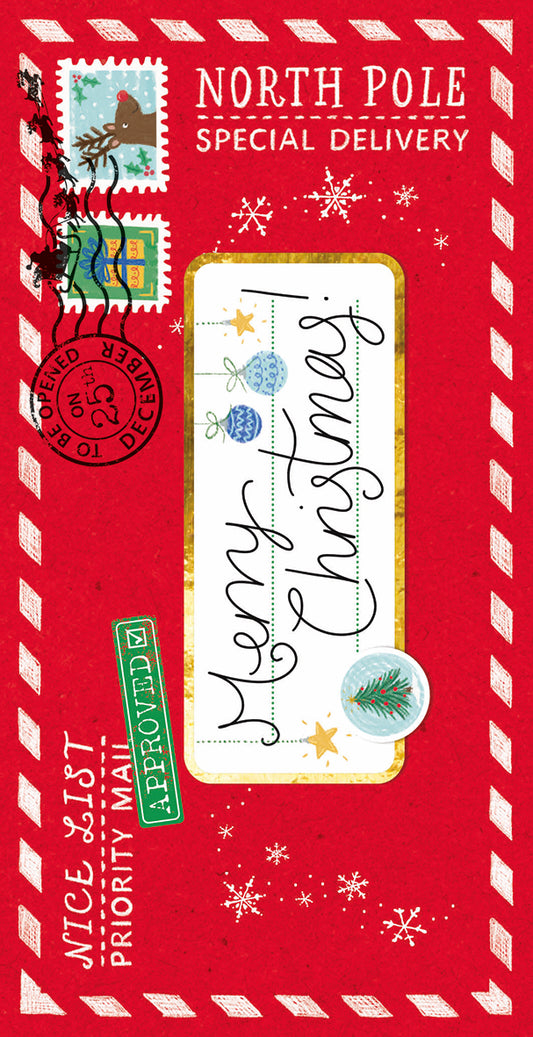 Christmas Card (Single) - Money Wallet - Special Deliver