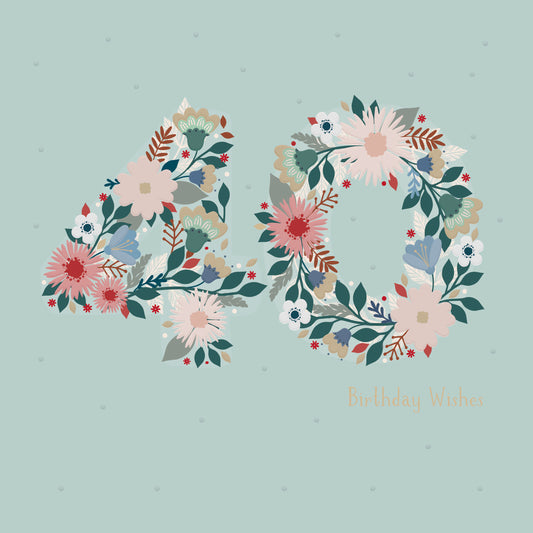 Age to Celebrate - 40 - Floral