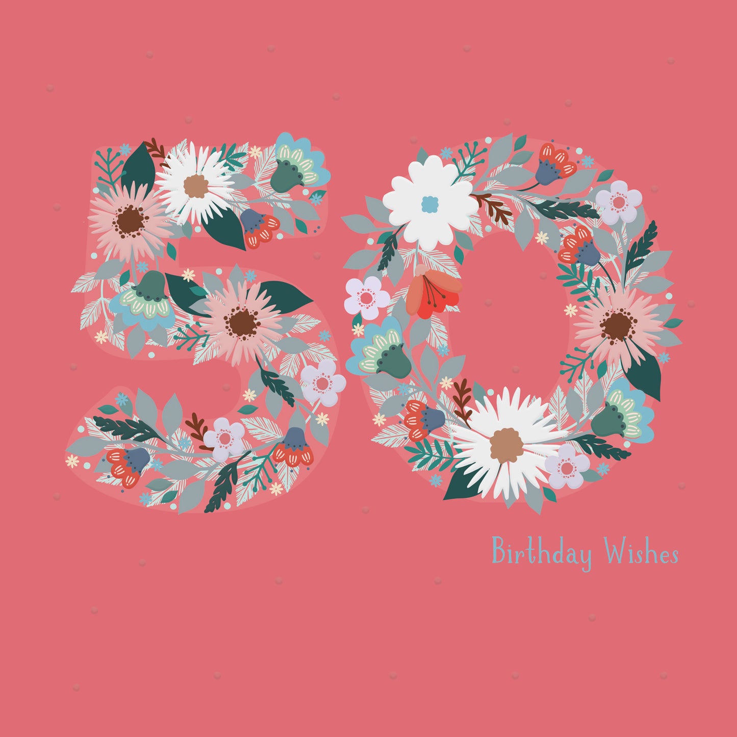 Age to Celebrate - 50 - Floral