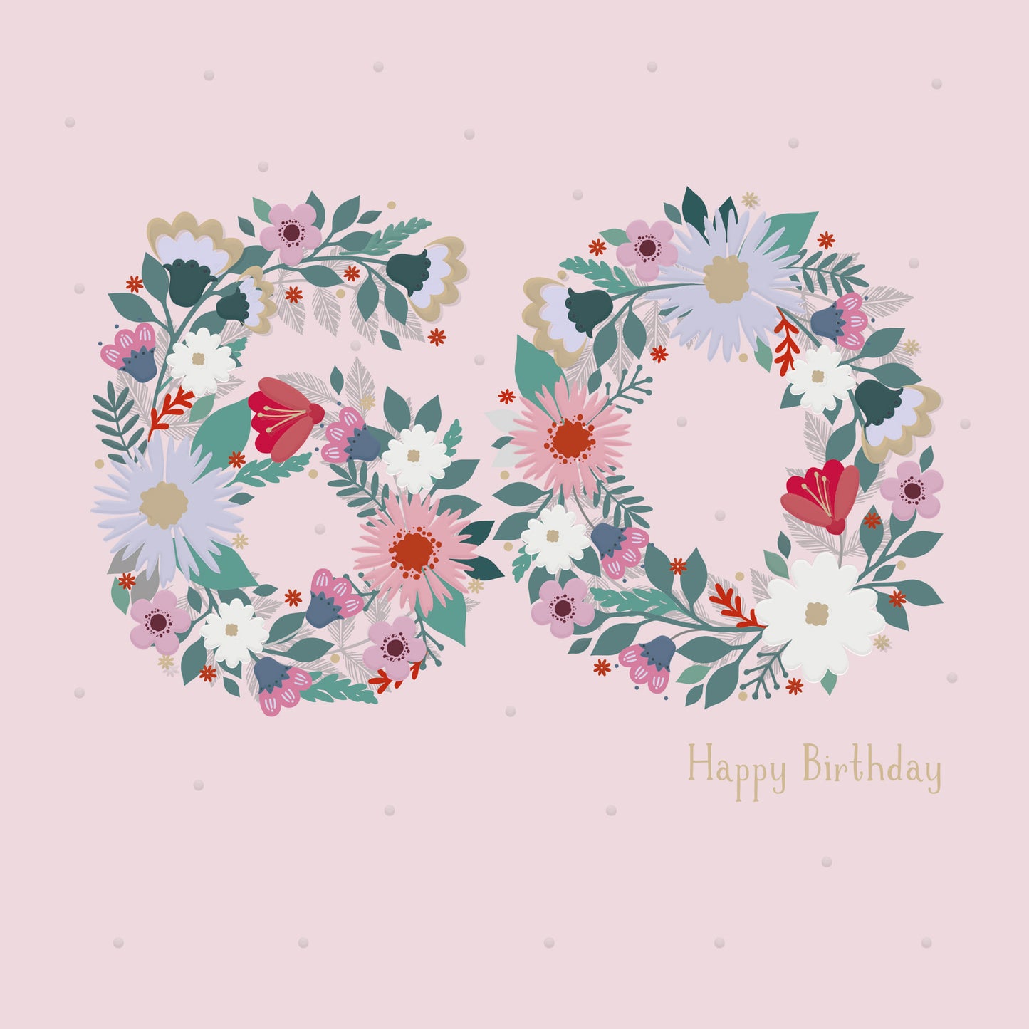 Age to Celebrate - 60 - Floral