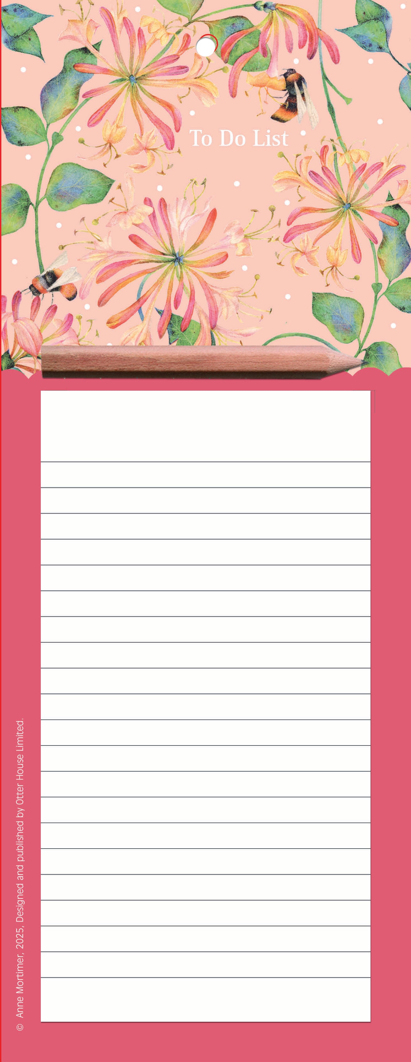 Magnetic Memo Pad - Meadow & Seashore - Honeysuckle