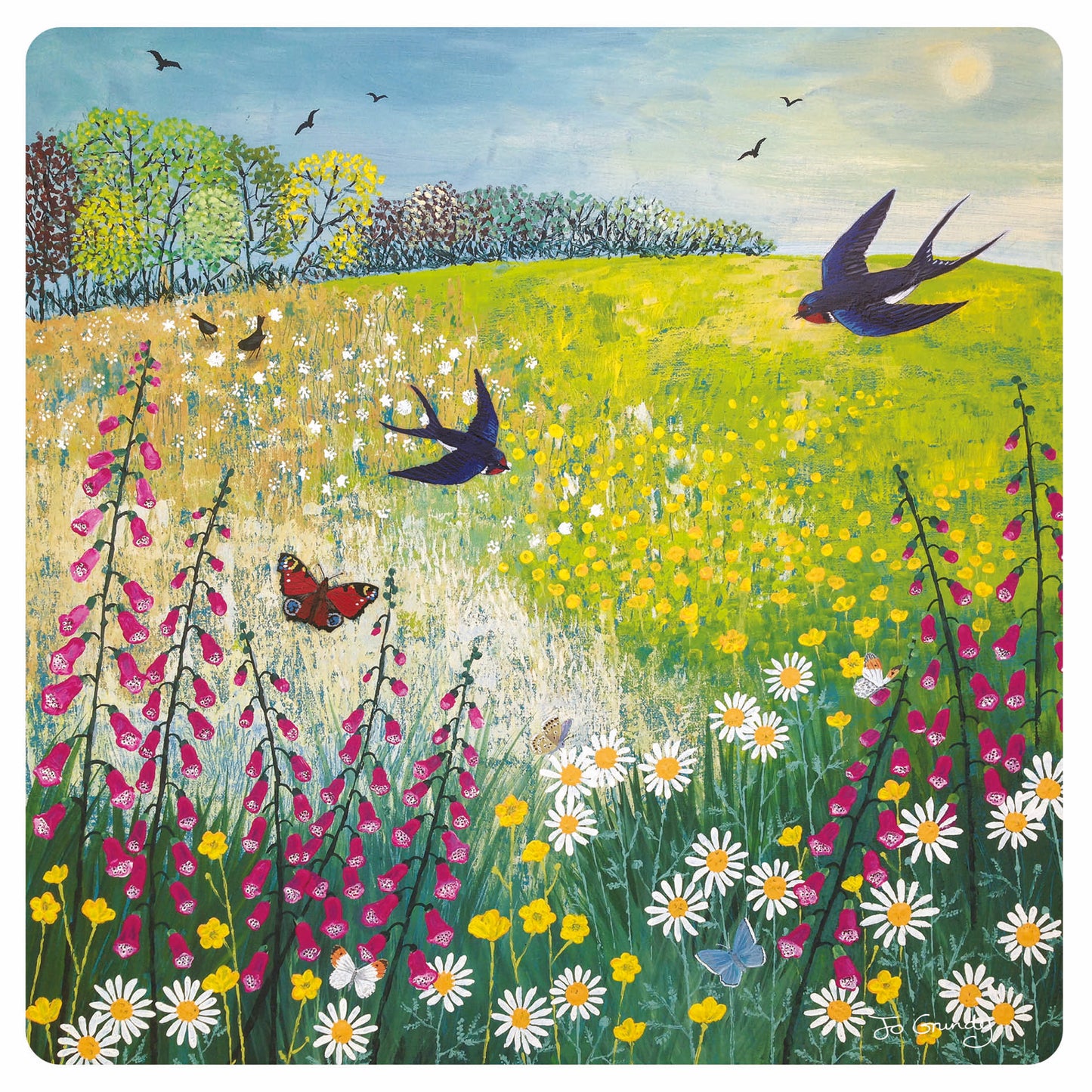 Jo Grundy Card Collection - Butterflies and Swallows