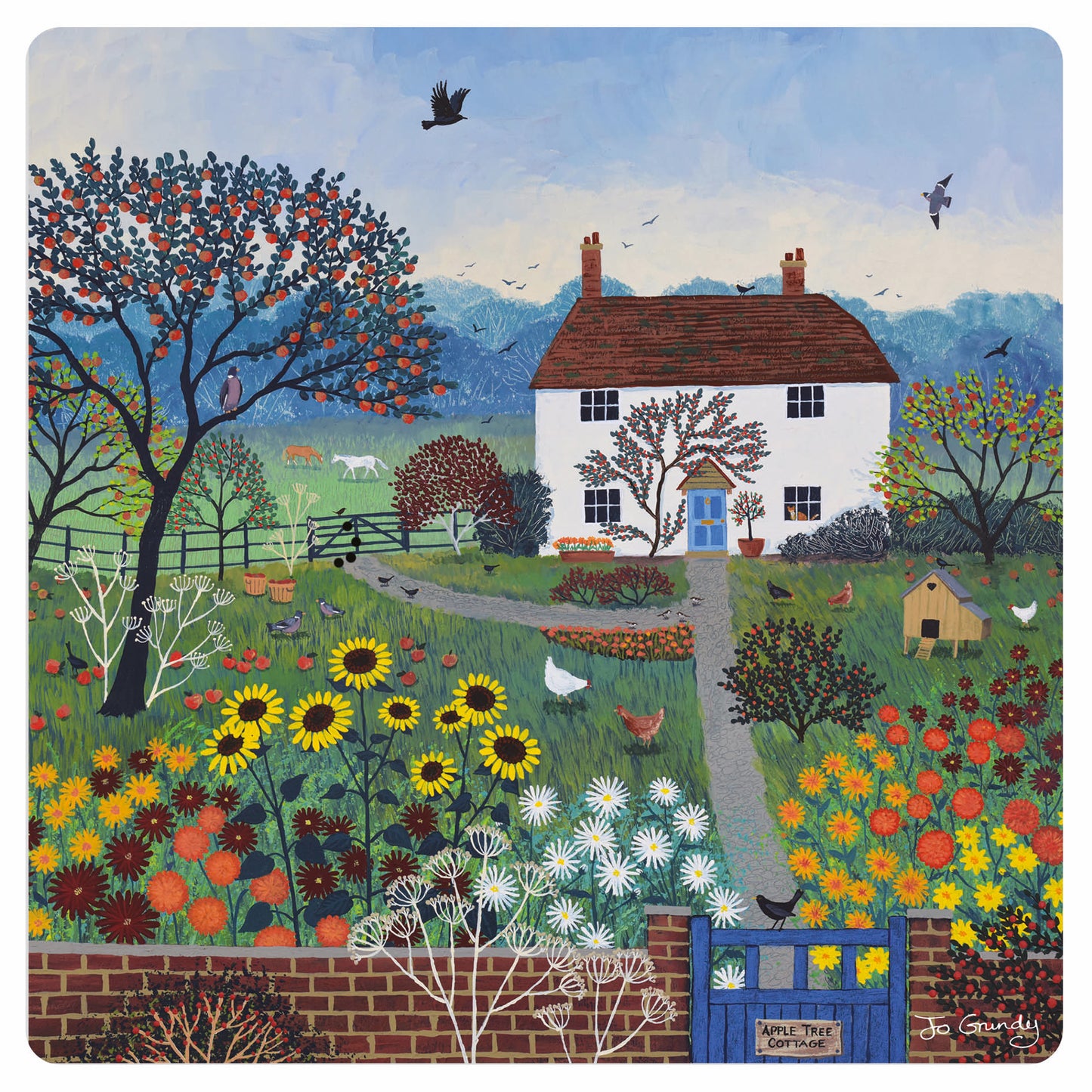 Jo Grundy Card Collection - Apple Tree Cottage