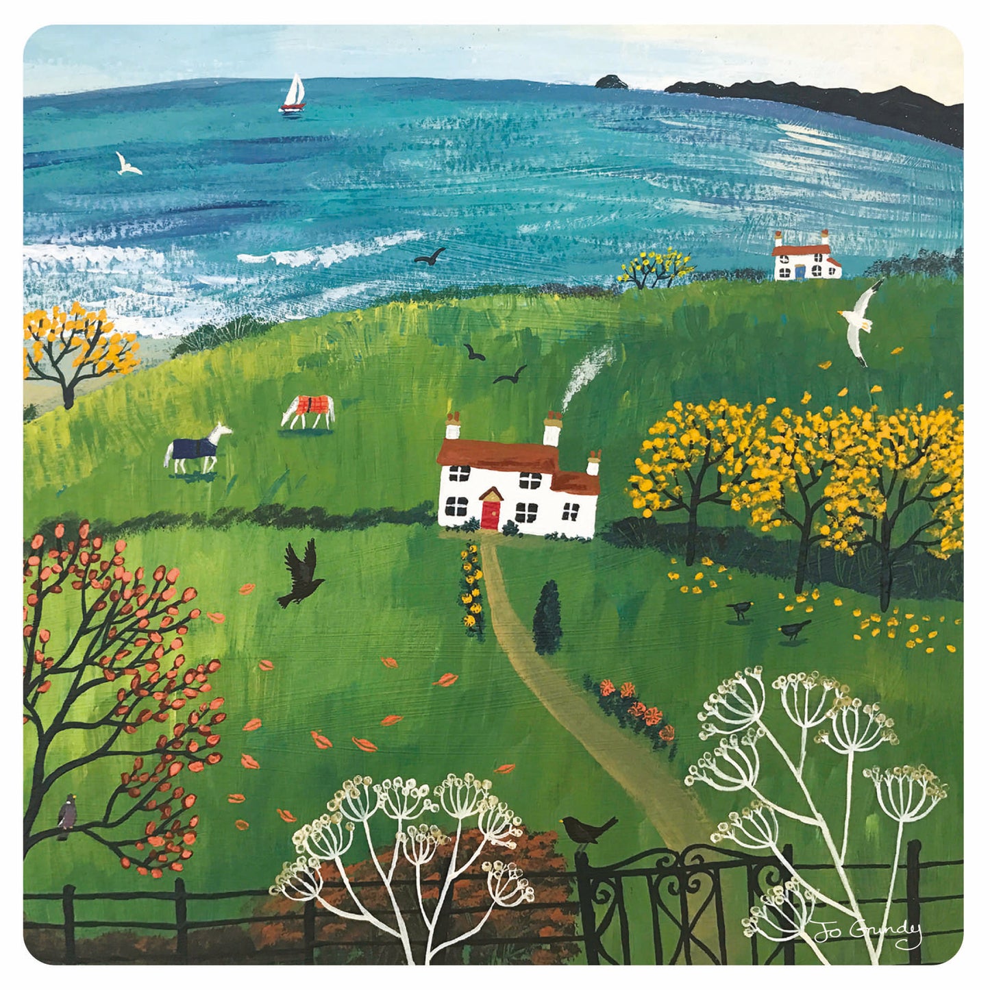 Jo Grundy Card Collection - Autumn Beside the Sea