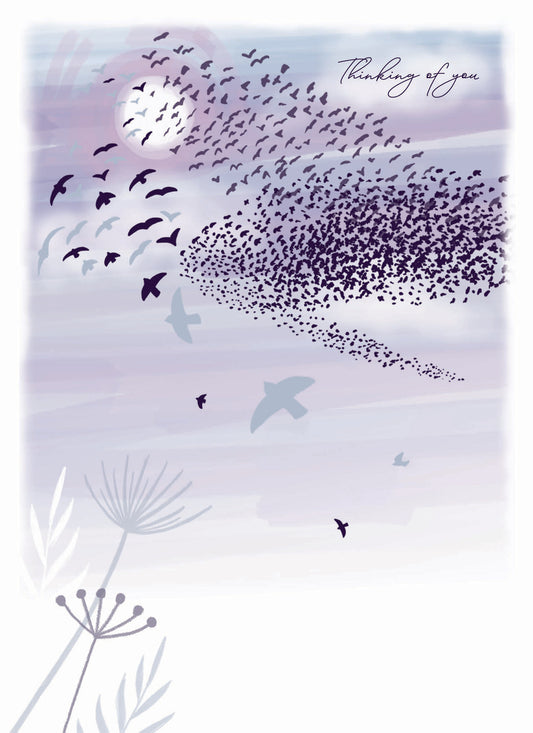 Thinking Of You Card - Birds