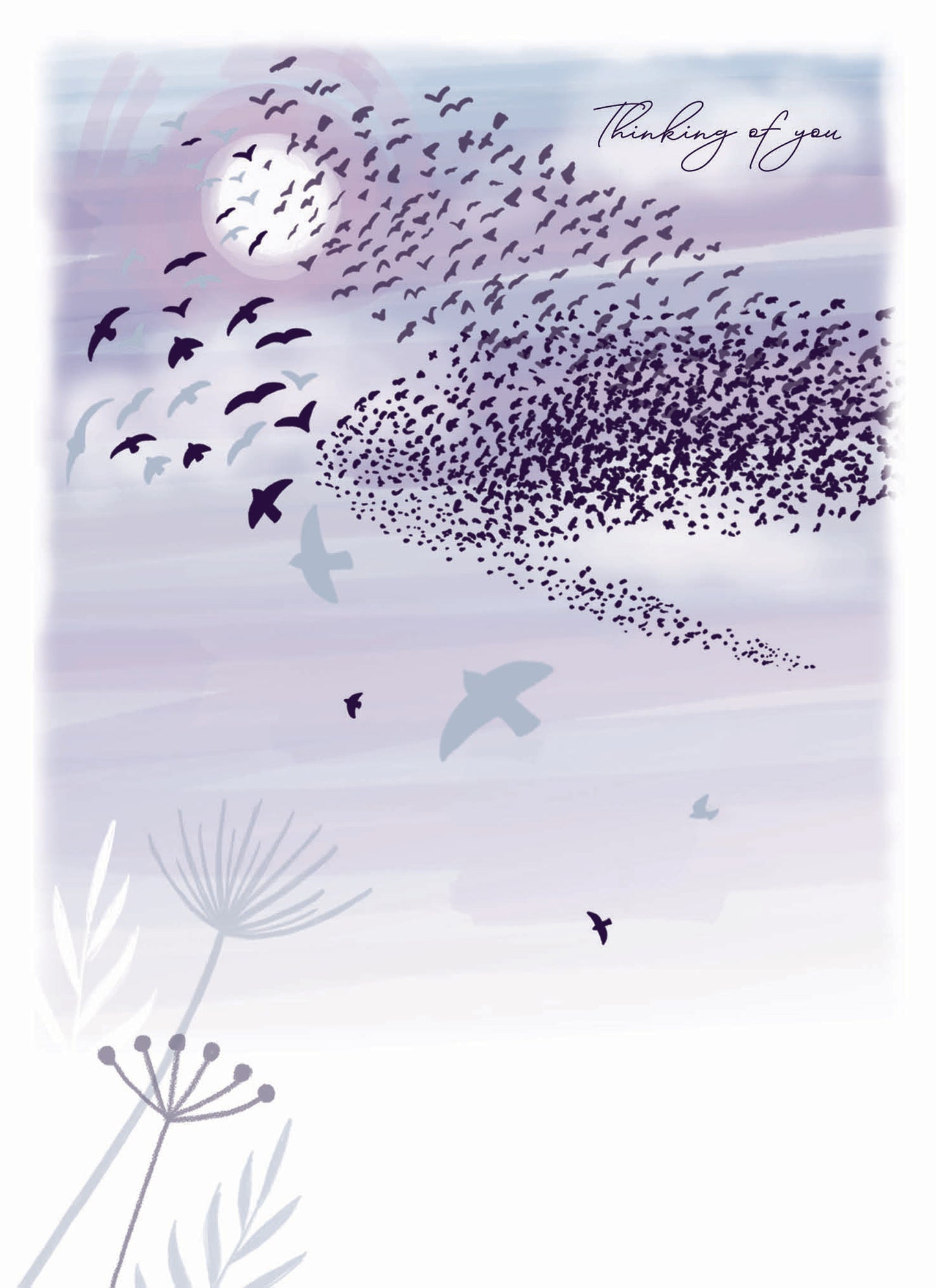 Thinking Of You Card - Birds