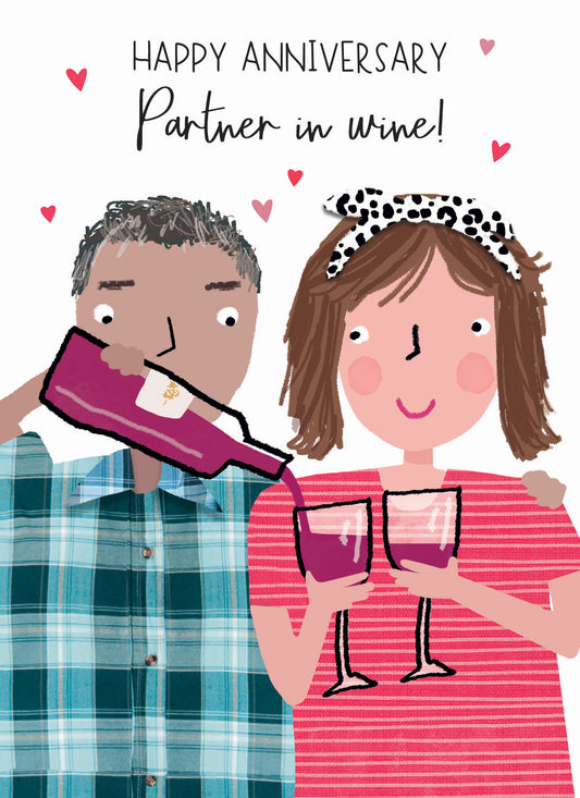 Anniversary Card - Partner in Wine!