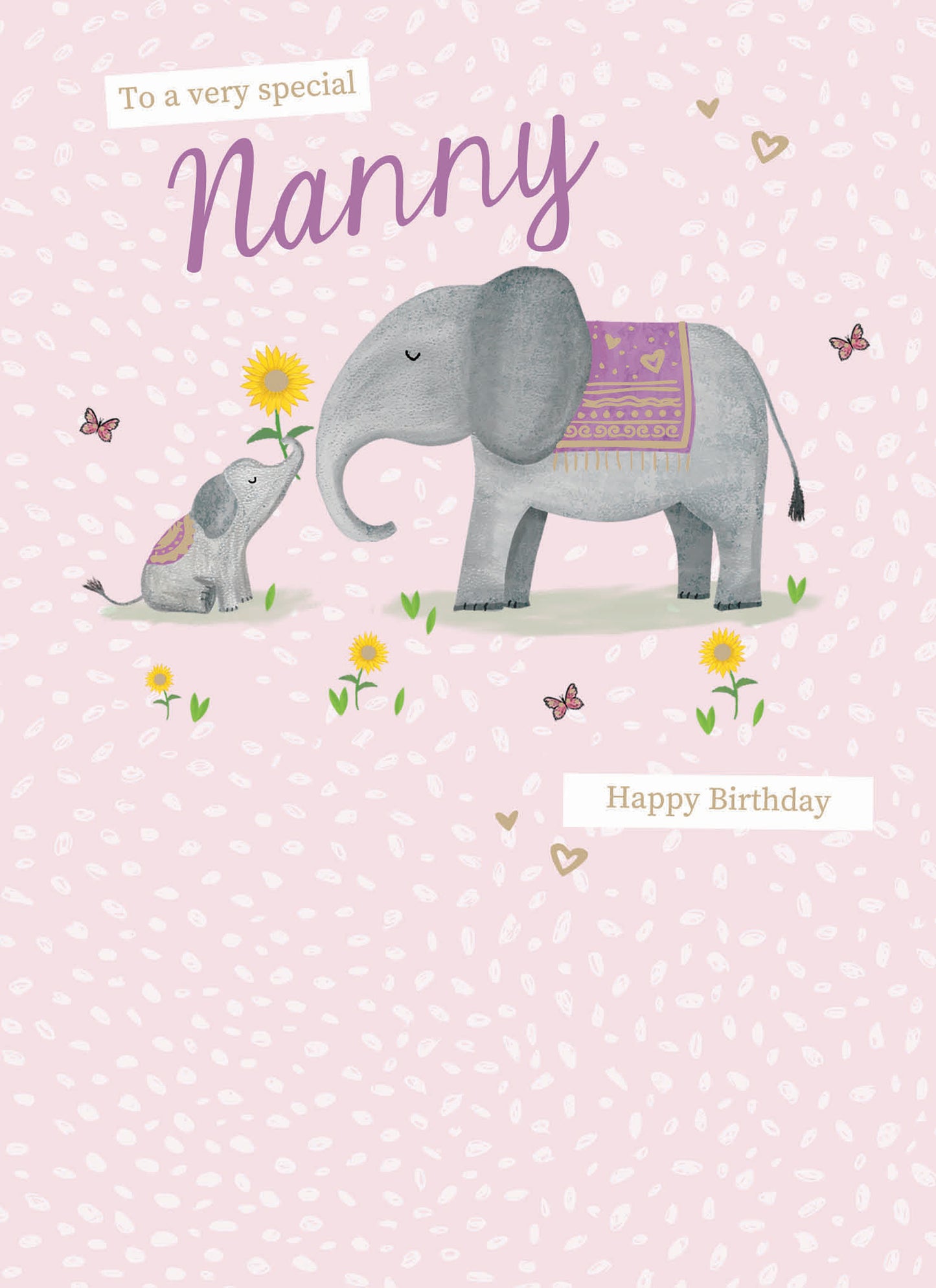 Family Circle Card - Elephants (Nanny)
