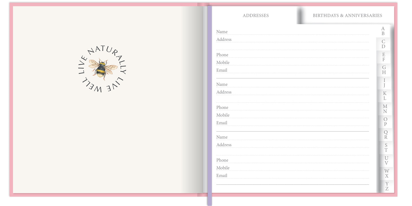 Address & Birthday Book - Edith Holden - Foxglove