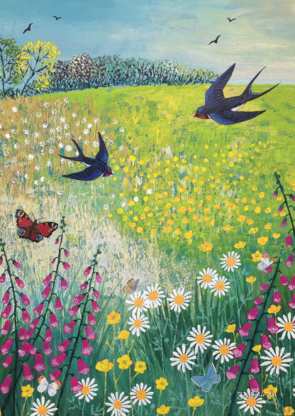 Notecard Pack (12 Cards) - Jo Grundy - Midsummer Meadow