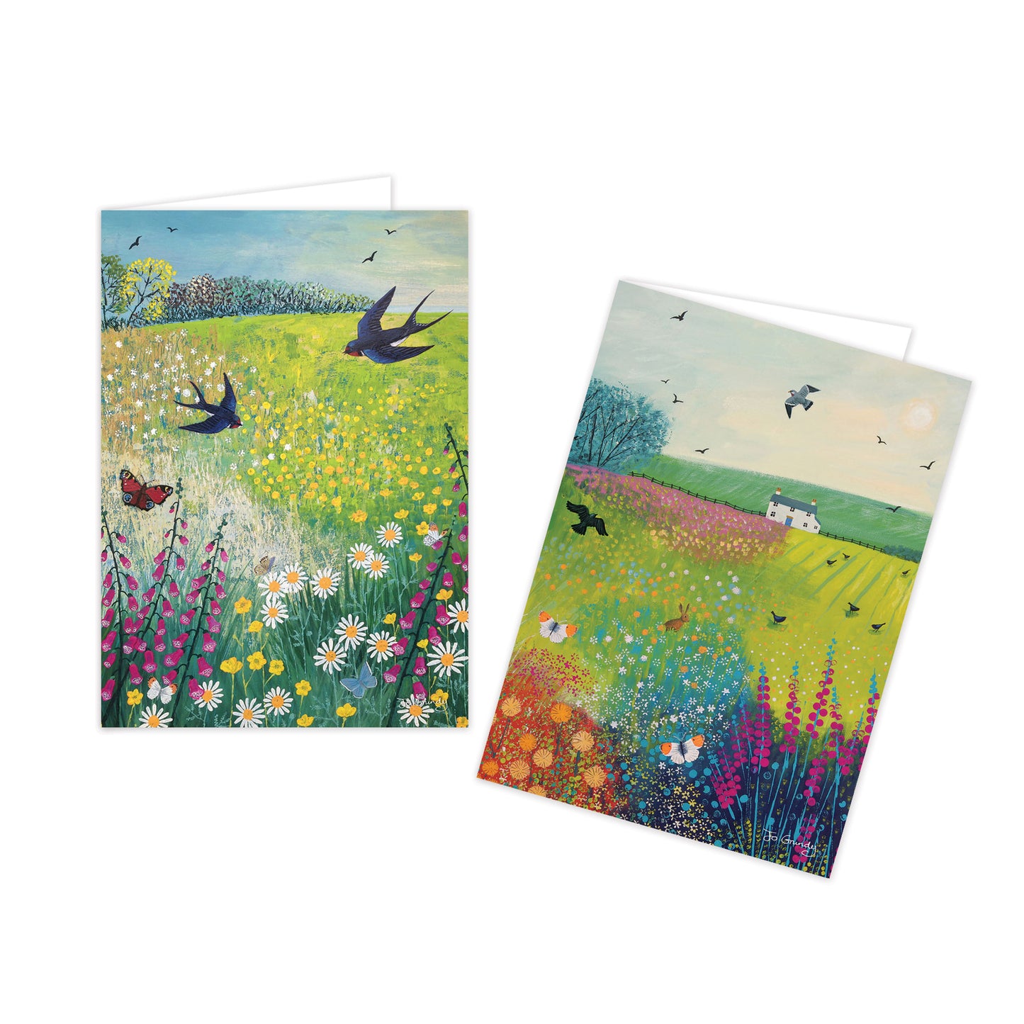 Notecard Pack (12 Cards) - Jo Grundy - Midsummer Meadow