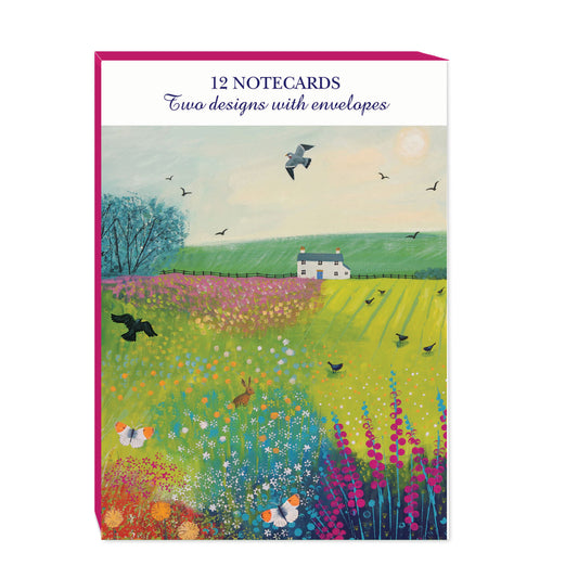 Notecard Pack (12 Cards) - Jo Grundy - Midsummer Meadow