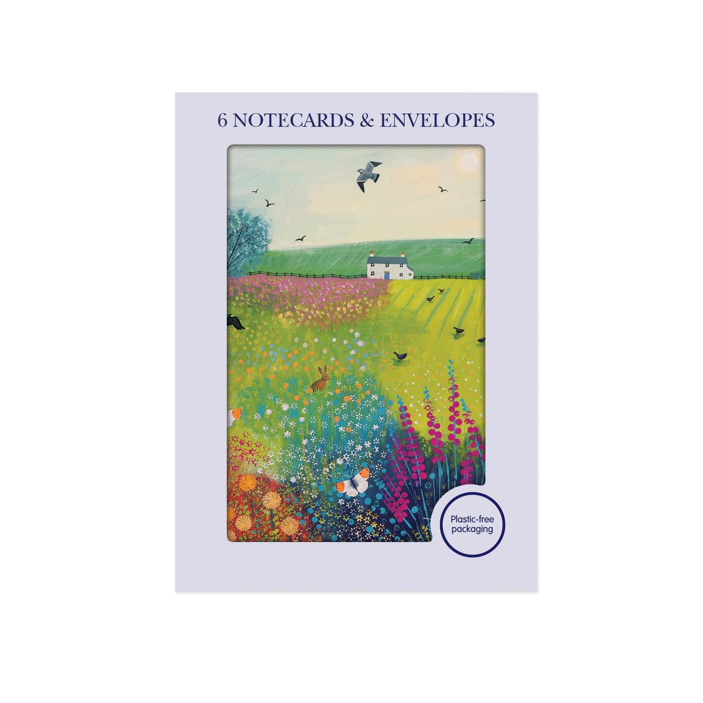 Mini Notecard Pack (6 Cards) - Jo Grundy - Midsummer Meadow
