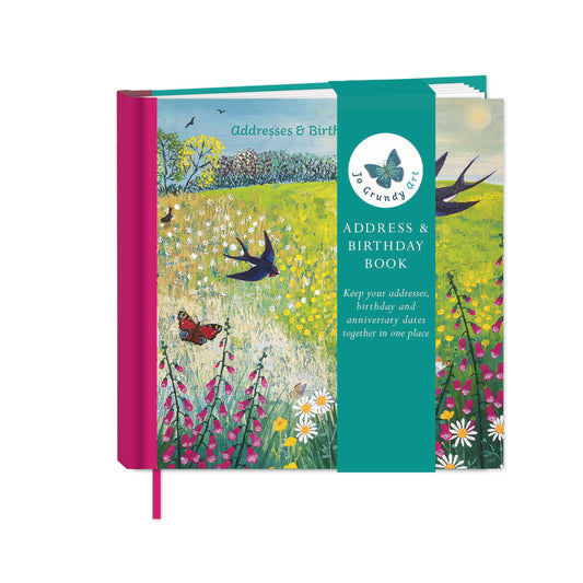 Address & Birthday Book - Jo Grundy - Butterflies & Swallows