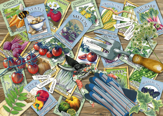 Veg Seed Packets 1000 Piece Jigsaw
