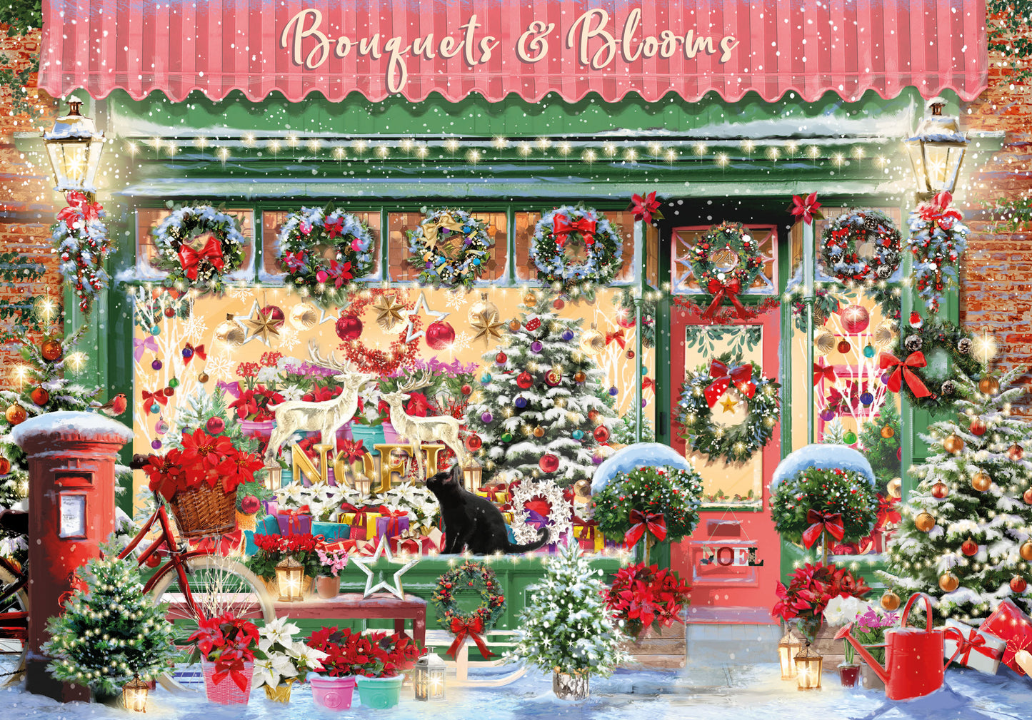 500 Piece Christmas Florist Jigsaw Puzzle