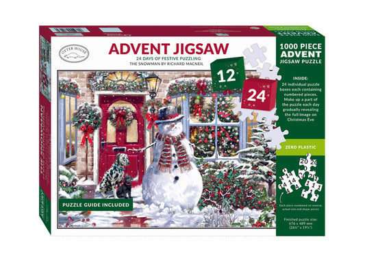 1000 Piece Advent Jigsaw Puzzle - The Snowman