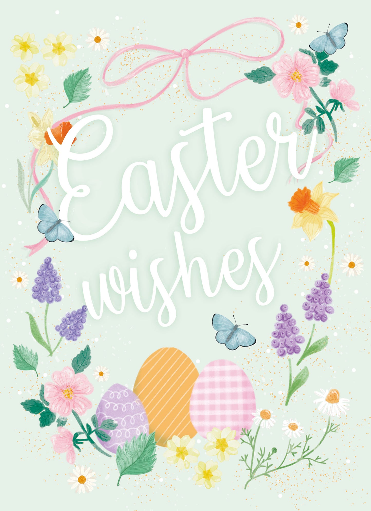 Easter Card - Floral Text