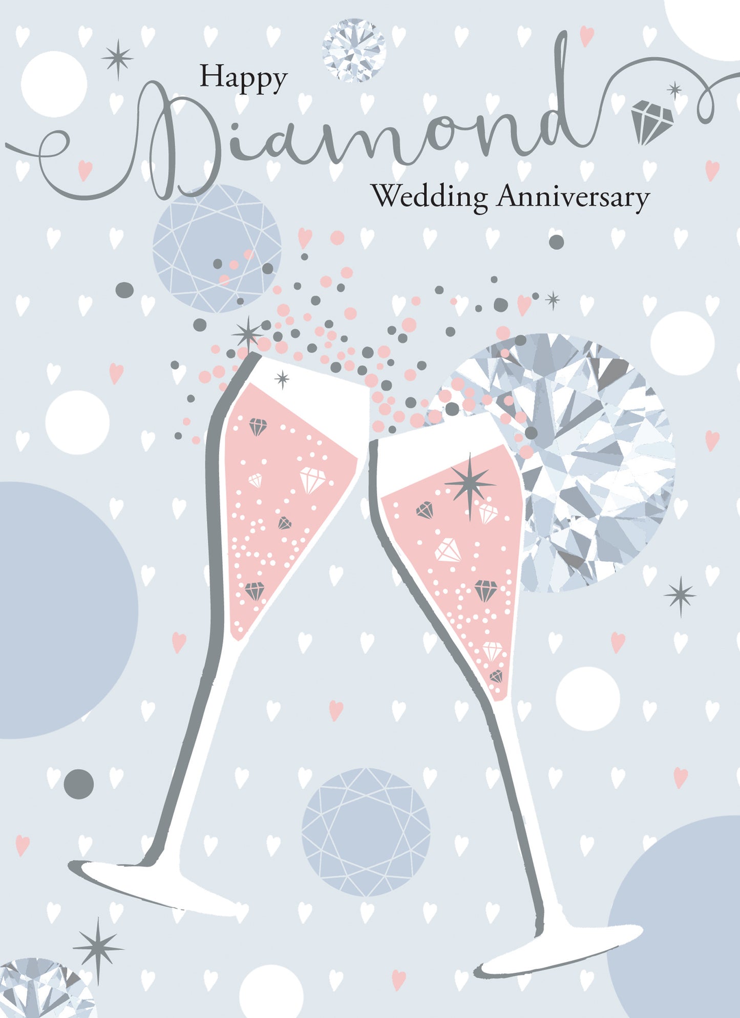Anniversary Card - 60 (Diamond) - Glasses