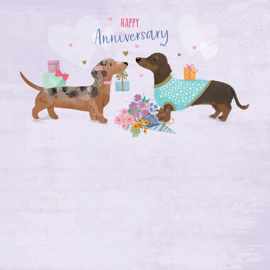 Anniversary Card - Sausage Dogs