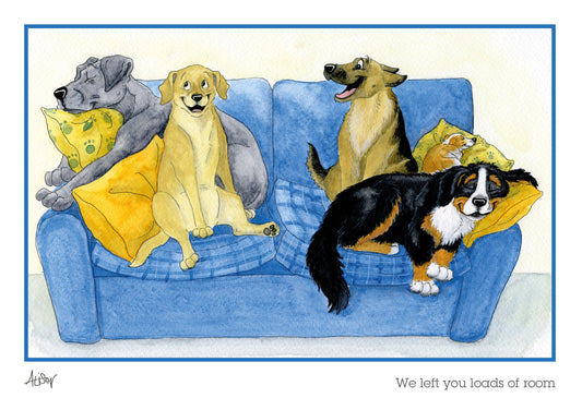 Alison's Animals Card - We Left You Loads of Room