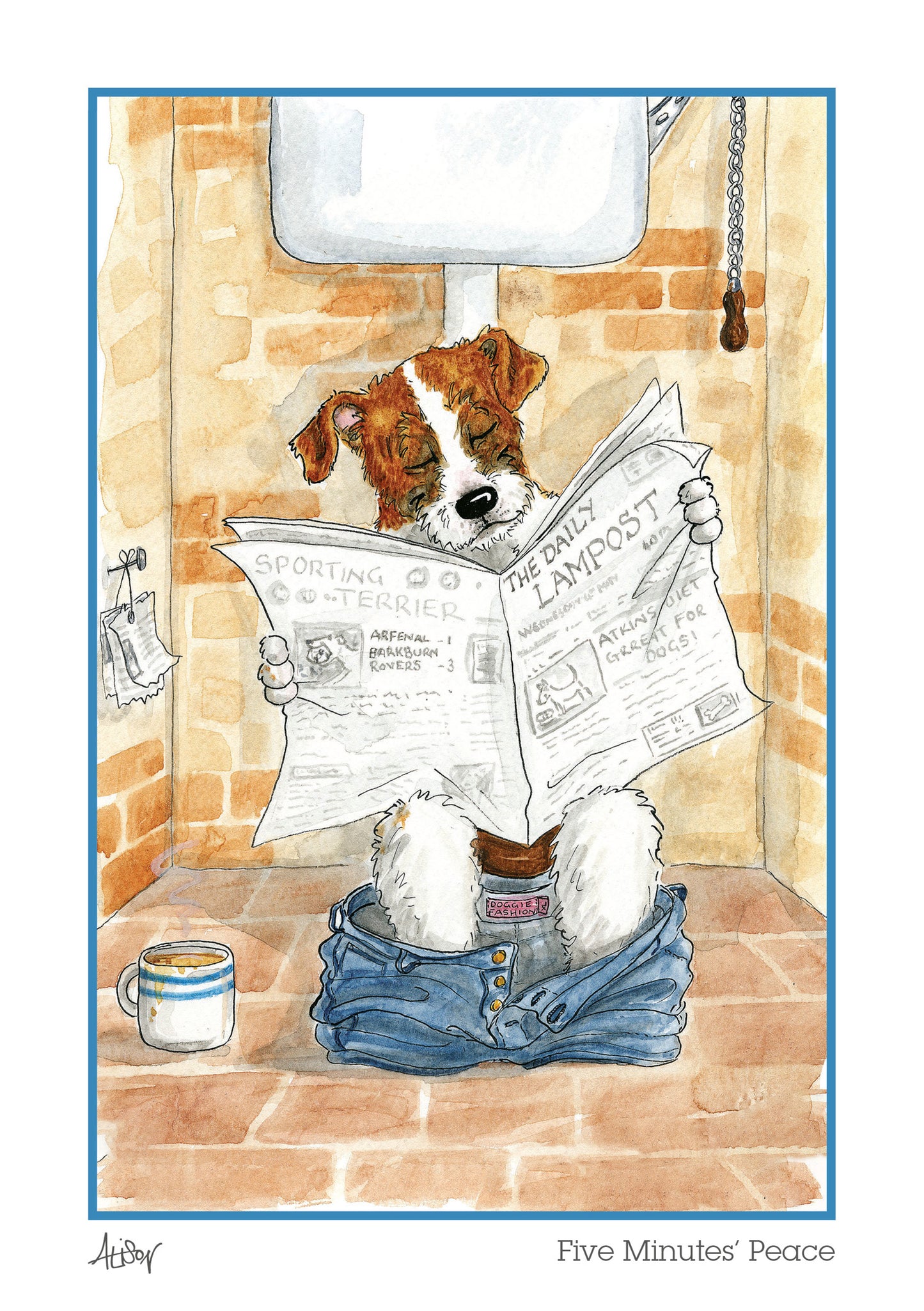 Alison's Animals Card - Five Minutes' Peace