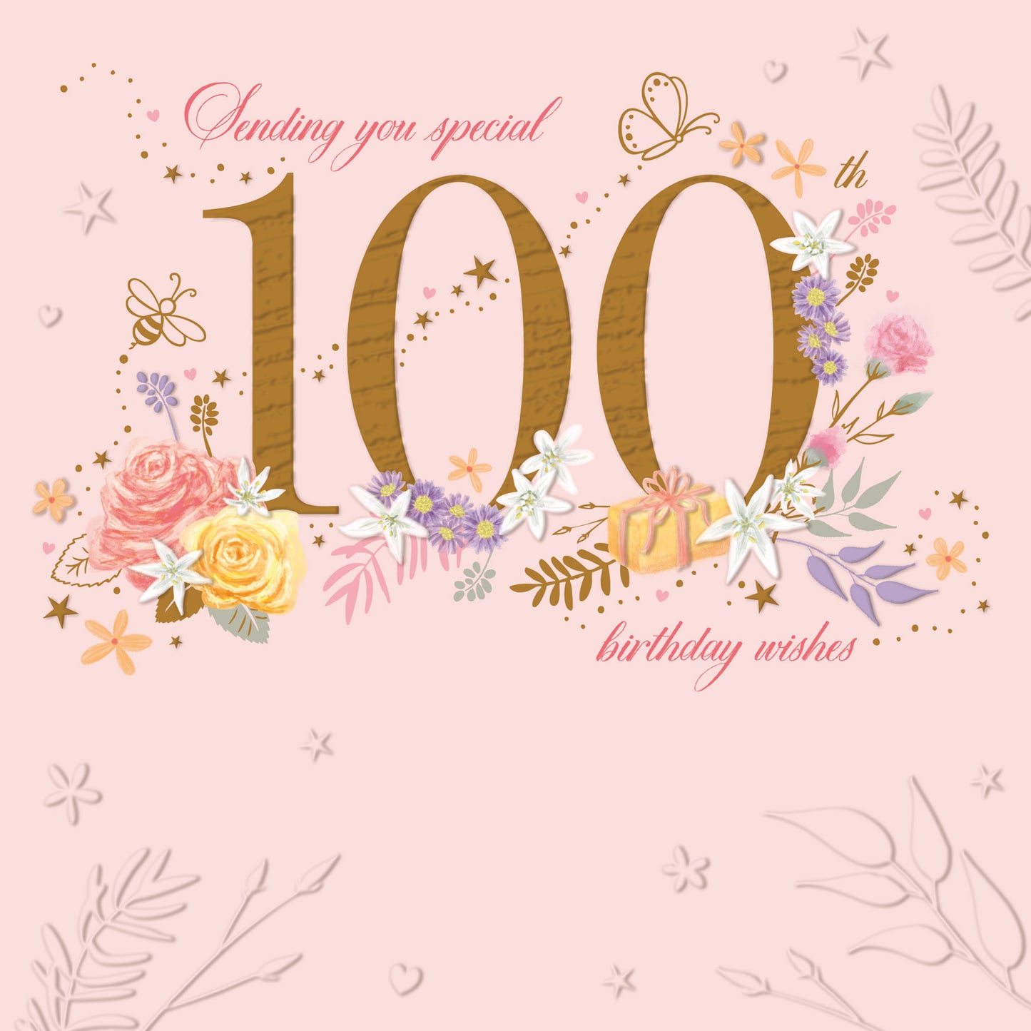 Age to Celebrate - 100 - Pink Floral