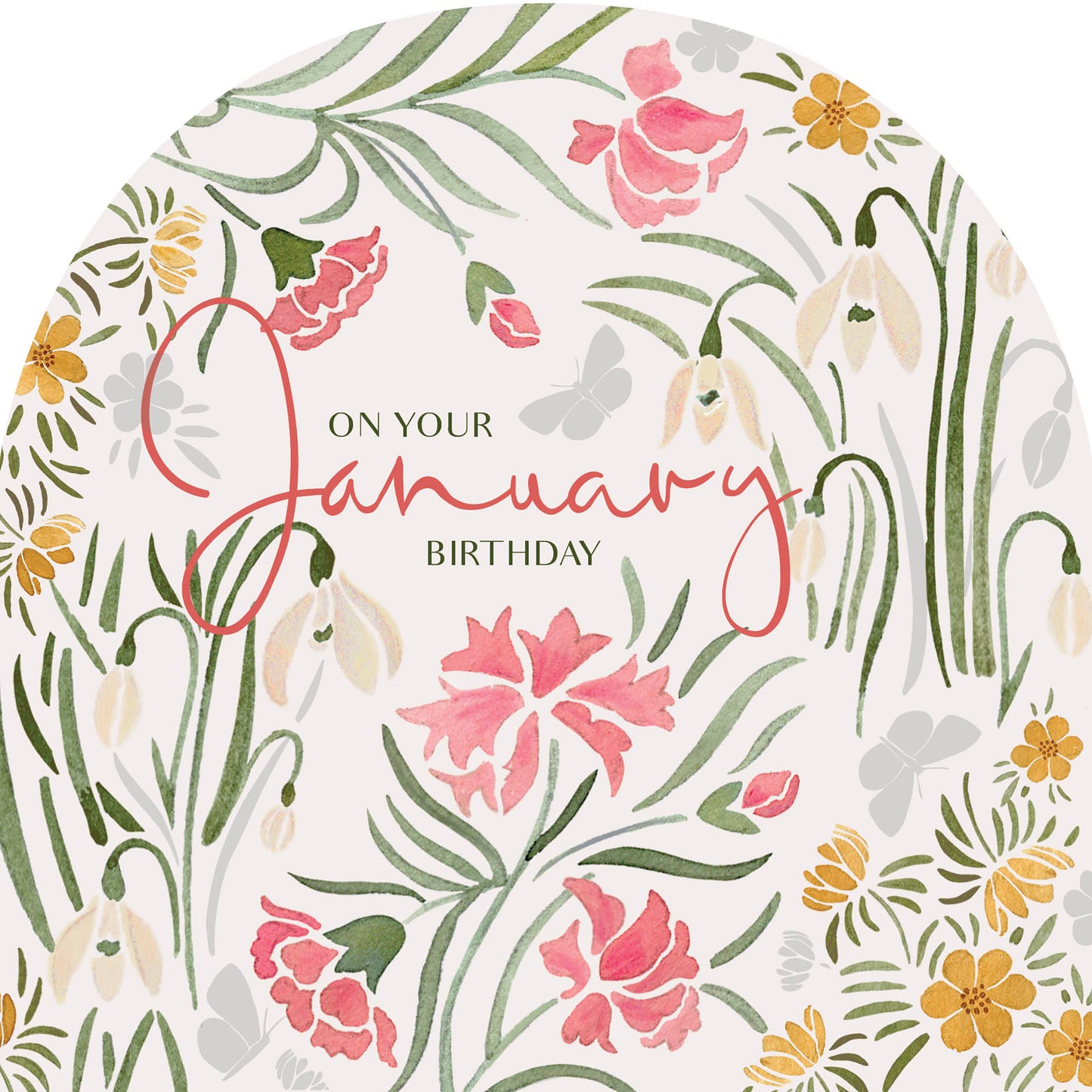 Birthday Blooms Card - January