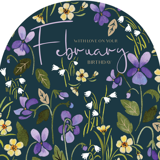 Birthday Blooms Card - February